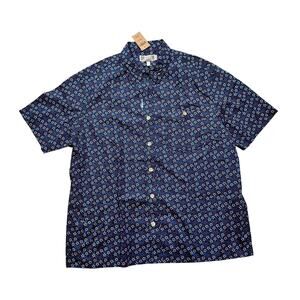 NEW Duluth Trading Co. Mens BBQ Short Sleeve Shirt America Relaxed Button Up XL